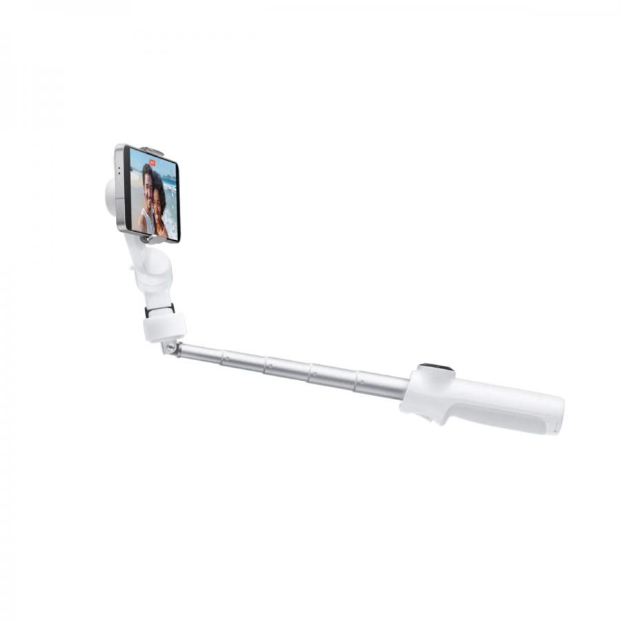 Insta360 Flow 2 AI Tracker Bundle White - A.I. Powered Gimbal Stabilzer for Smartphone