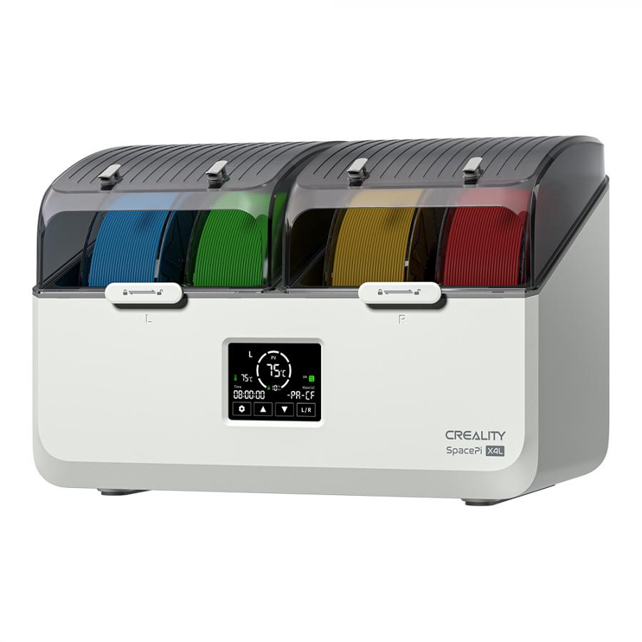 Creality SpacePi X4L Filament Dryer Dry Box for 4 Filaments Adjust 40-75c Small Screen for 12 types