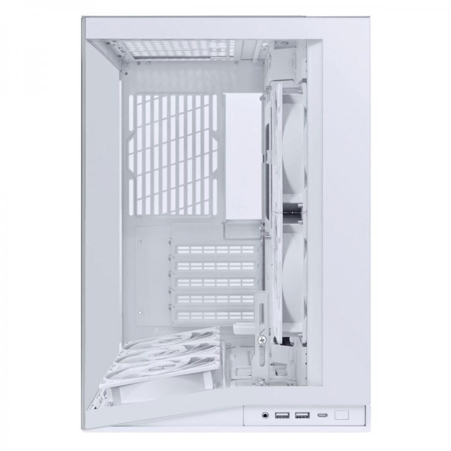Lian Li O11D Mini V2 FLOW WHITE - ATX PC GAMING CASE - 5x FANS - IMPROVED AIRFLOW - GPU SUPPORT BRAC
