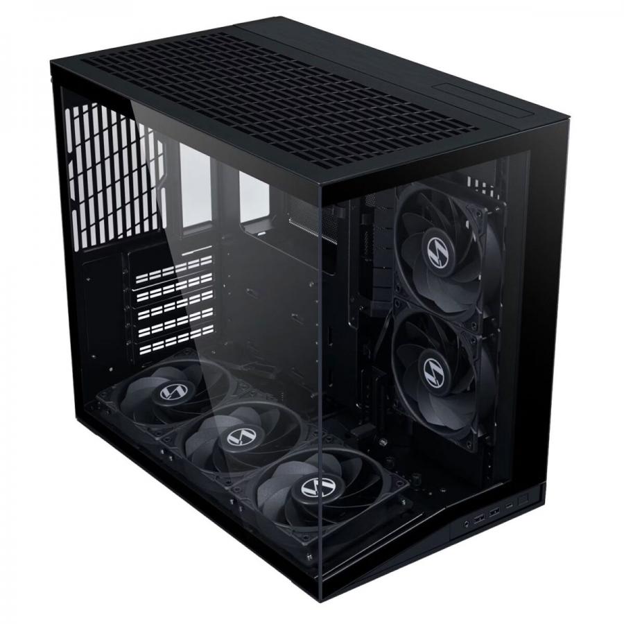 Lian Li O11D Mini V2 FLOW BLACK - ATX PC GAMING CASE - 5x FANS - IMPROVED AIRFLOW - GPU SUPPORT BRAC
