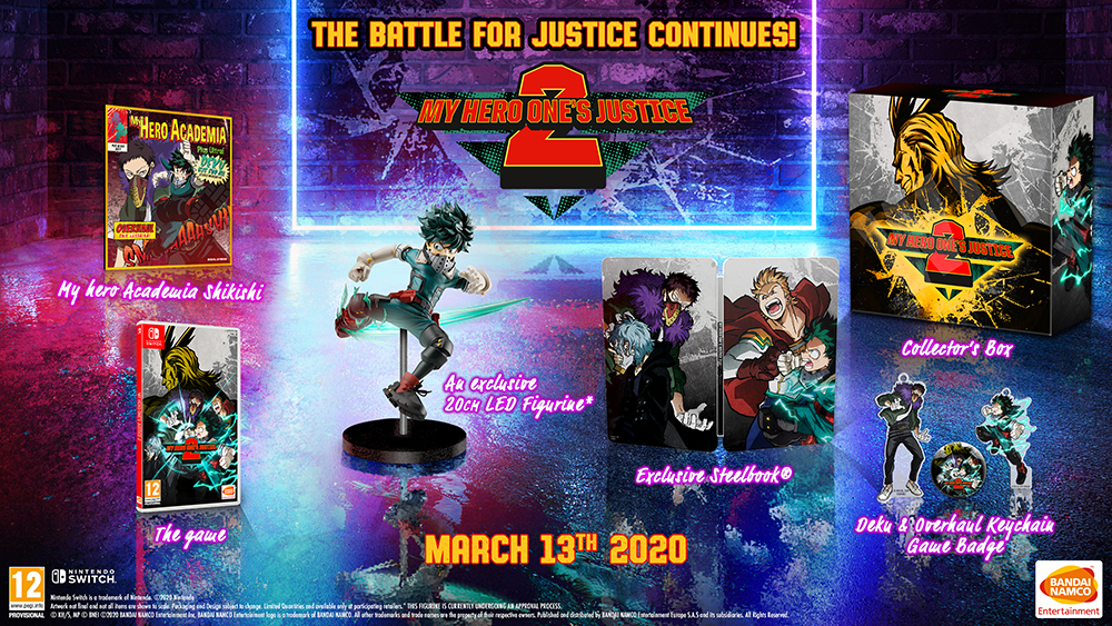 My Hero One's Justice 2 Collector's Edition NSW NEW