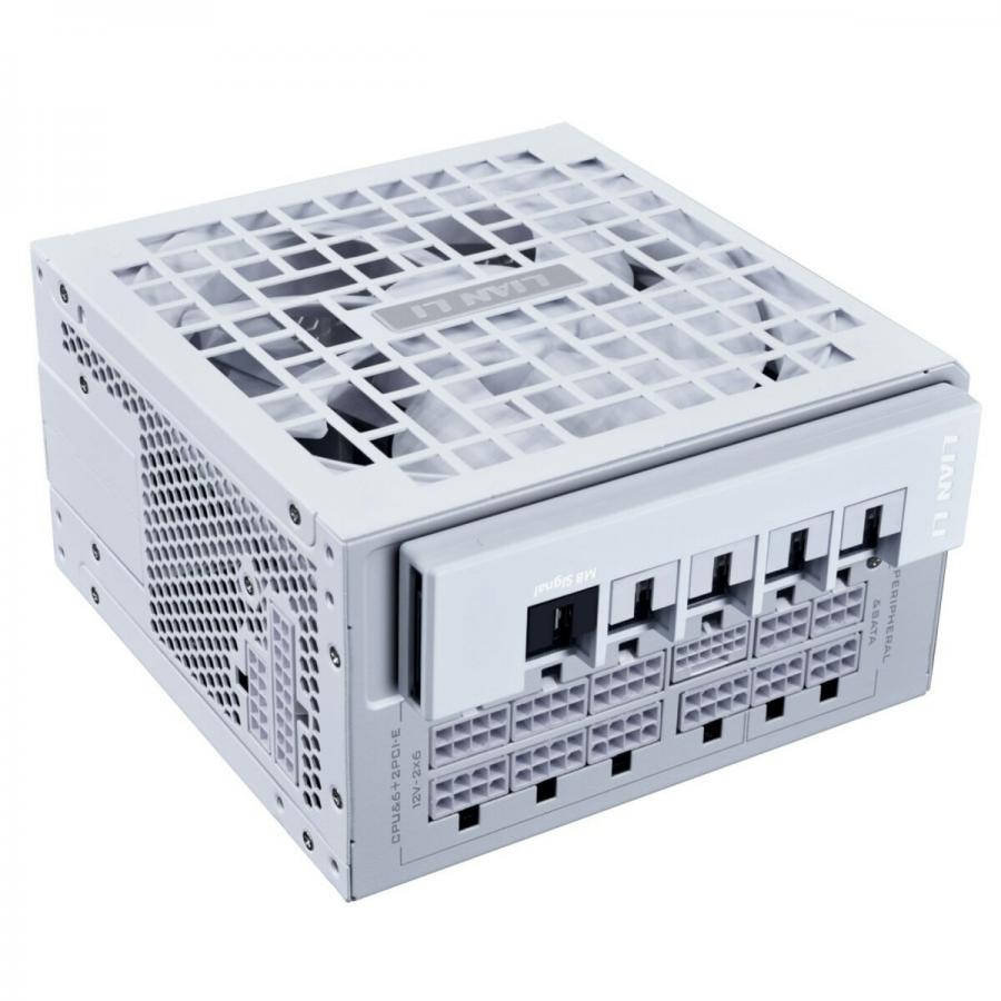Lian Li RS1200W White - 1200 Watt 80+ Gold PSU - 12V-2x6 Colored Cable - RS Hub - Fully Modular