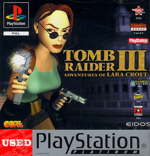 Tomb Raider III (Platinum) PSX USED (No Manual/GER)