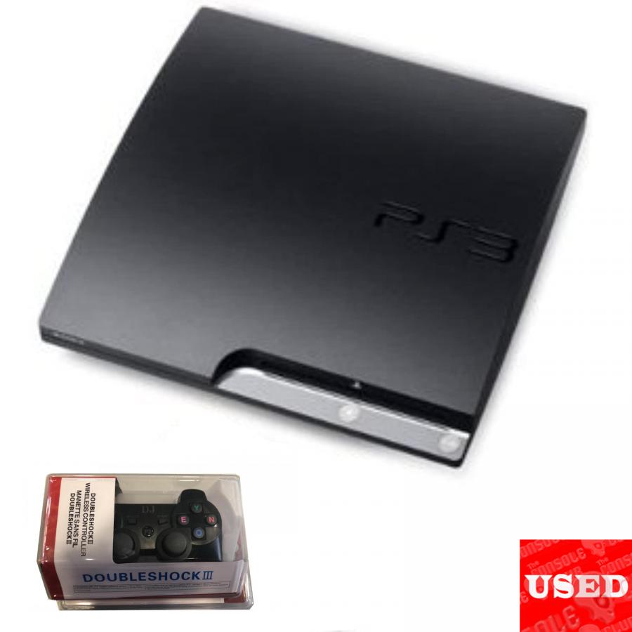 Playstation 3 Slim 250GB USED (UNBOXED)+ OEM Dualshock III Wireless Controller For PS3 NEW