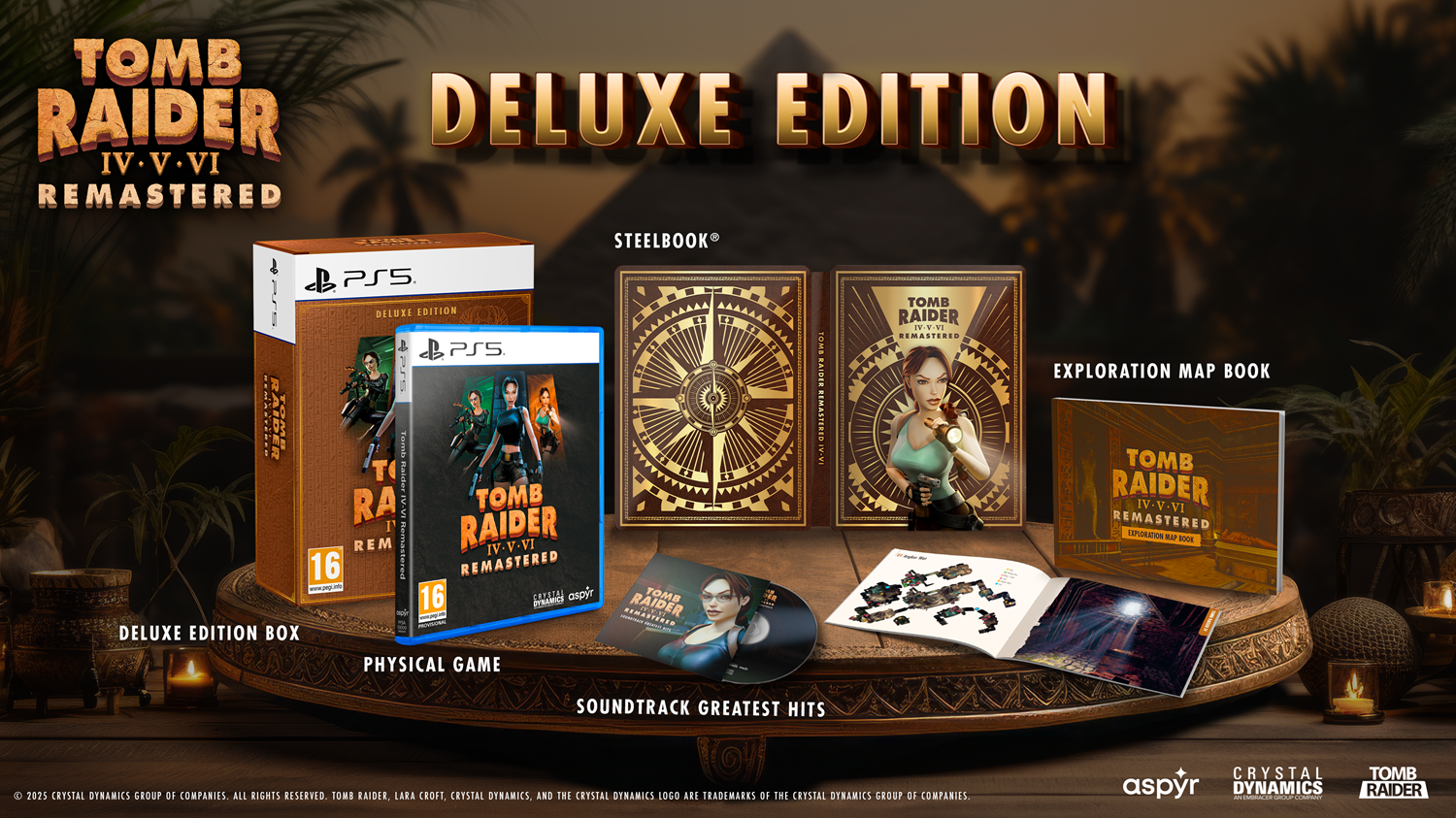 Tomb Raider IV-VI Remastered Starring Lara Croft Deluxe Edition PS5 NEW