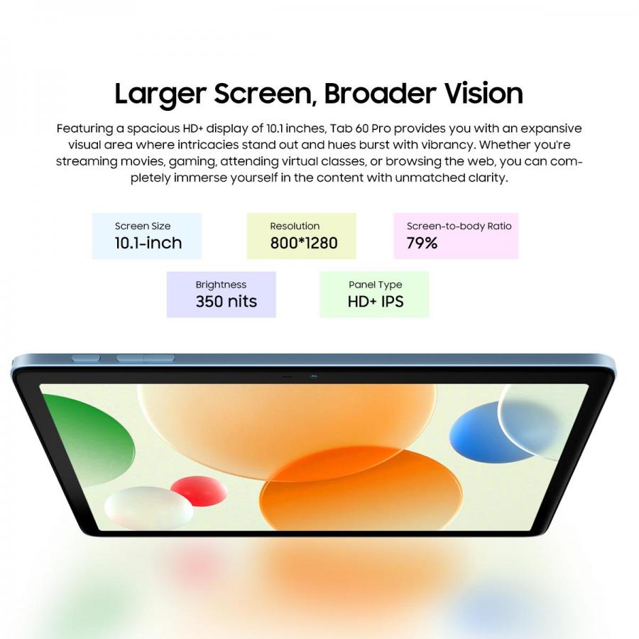 BLACKVIEW OCTA-CORE 4G LTE TABLET 10.1' (8GB+128GB) TAB60 PRO SET ANDROID 14 GREY