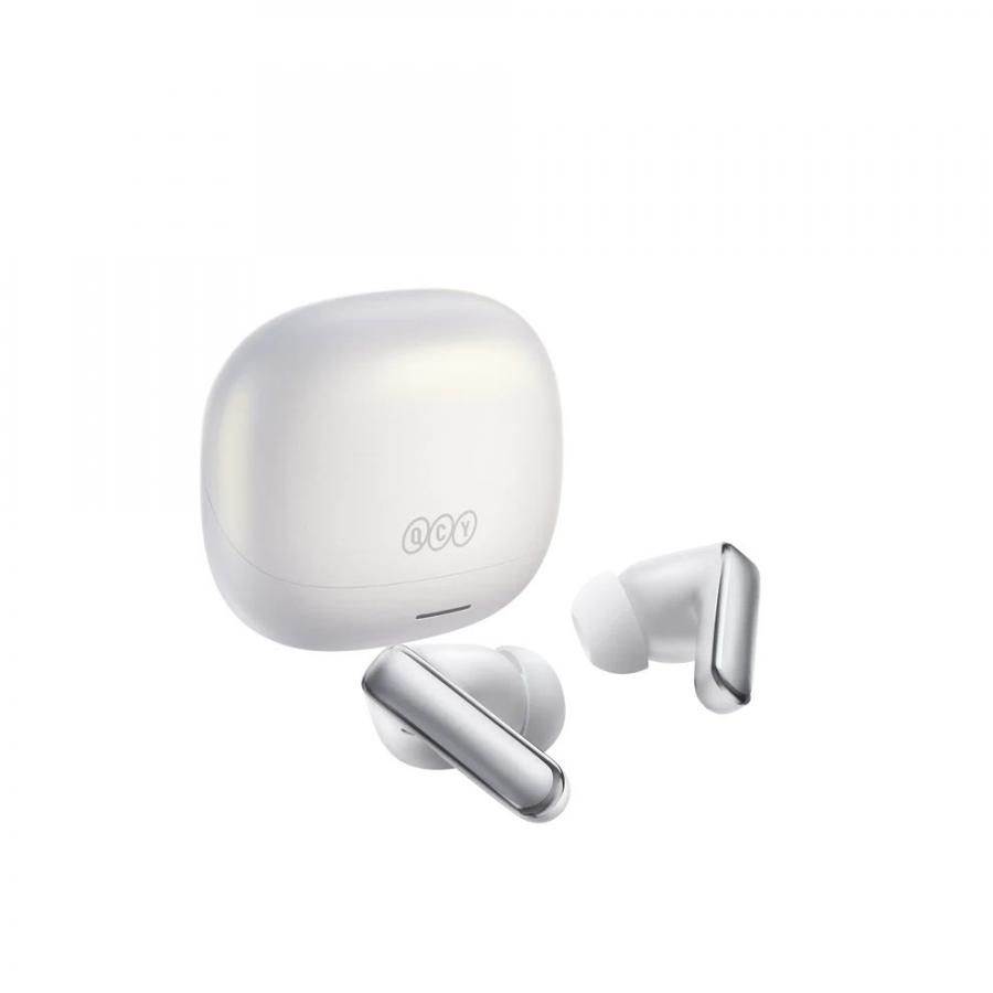 QCY MeloBuds N65 White - Adaptive A.I. ANC -60dB - Gesture Control - IPX5 - 8mic Calls