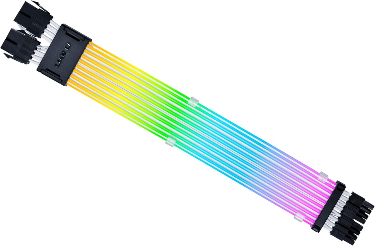 Lian Li Strimer Wireless CPU - 8-Pin ARGB Power Extension Cable -  2.4GHz - (without Controller)