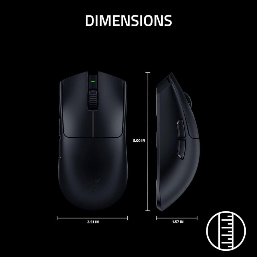 Razer VIPER V3 PRO SE Black - Wireless Gaming Mouse - 54g - 35K DPI - 95h Battery