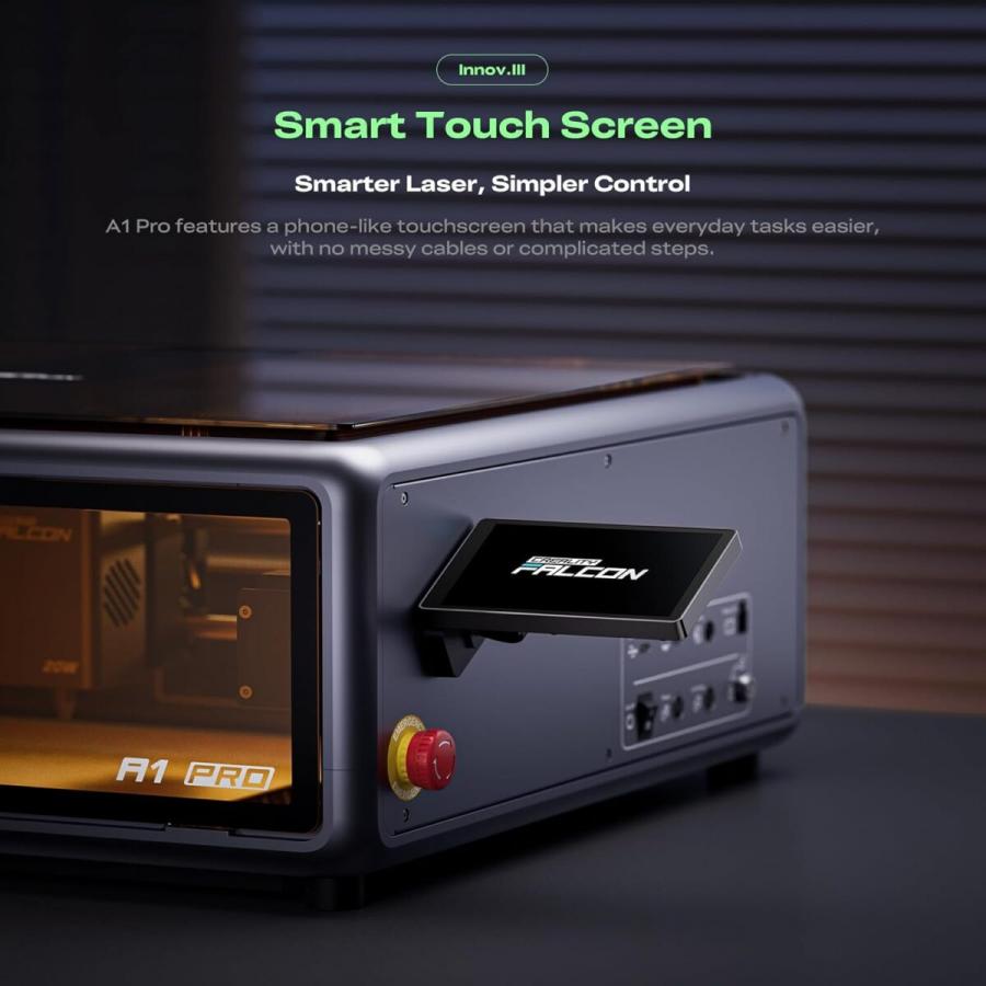 Creality Falcon A1 Pro - 20W Laser Engraver, 20W Blue & Optional 2W IR laser module 358x268