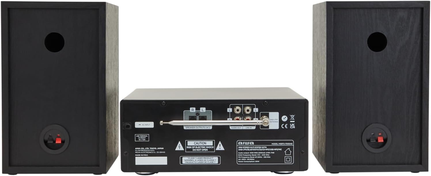 AIWA MICRO HI-FI SYSTEM BT5.0 RMS 50W
