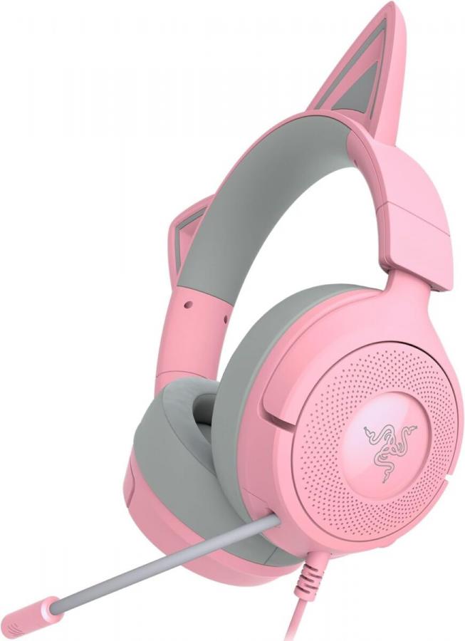 Kraken Kitty V3 X Quartz - Gaming Headset - Kitty Ears - 7.1 Surround - PC/PS5/Xbox/Switch 2 - 3.5mm