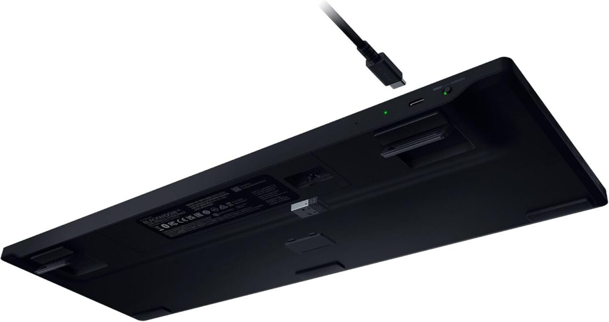 Razer BlackWidow V4 Low Profile HyperSpeed - Wireless / Bluetooth RGB Gaming Keyboard -Orange Switch