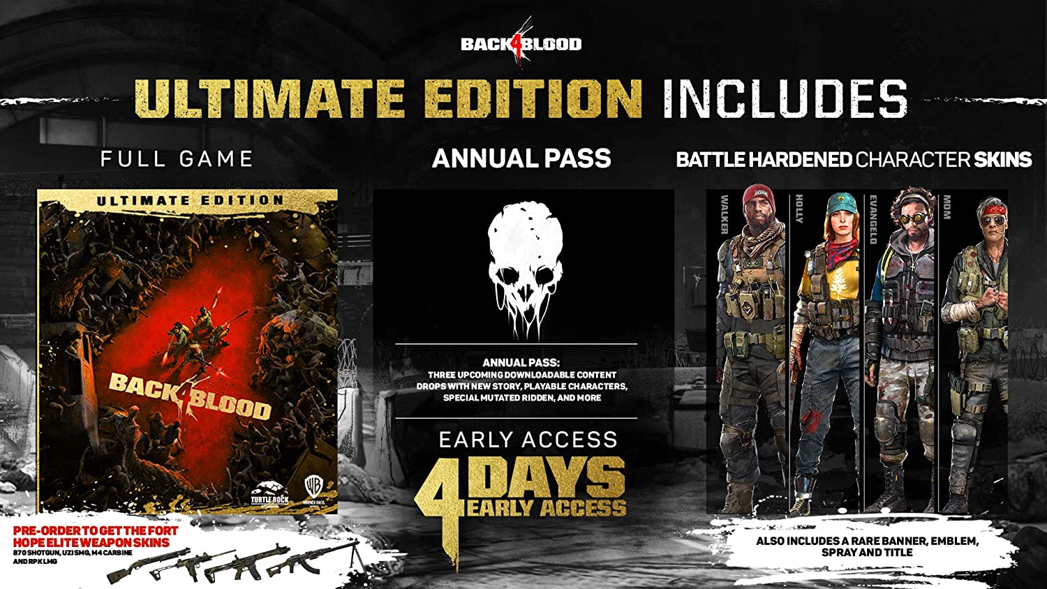 ---Back 4 Blood Deluxe Ultimate Edition PS4 NEW---