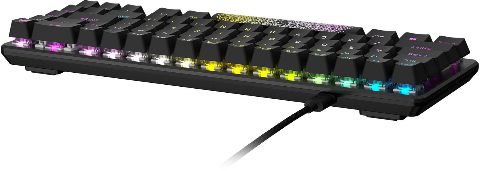 CORSAIR Wired Optical - Mechanica Gaming Keyboard K65 PRO MINI RGB 65% - Black (CH-91A401A-NA)