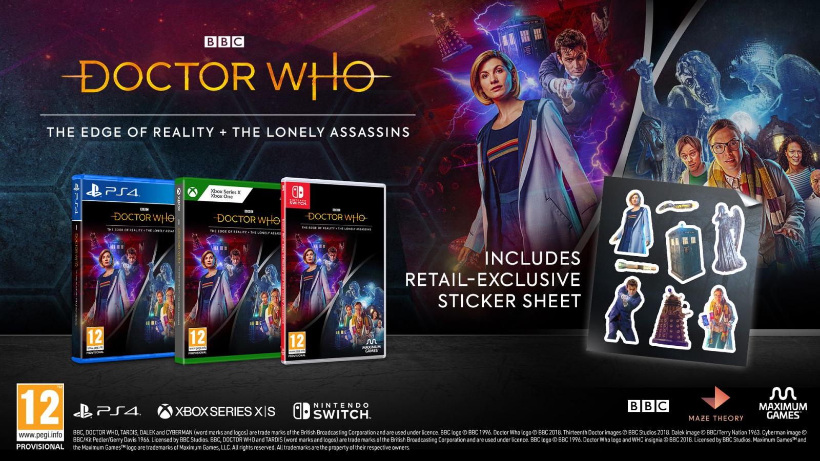 Doctor Who : The Edge Of Reality & The Lonely Assassins Nintendo Switch NEW