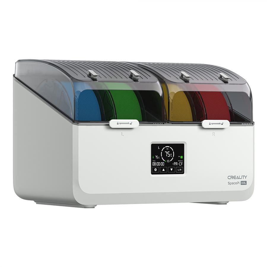 Creality SpacePi X4L Filament Dryer Dry Box for 4 Filaments Adjust 40-75c Small Screen for 12 types