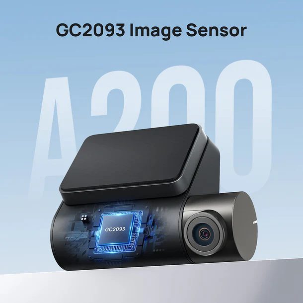 70mai A200-1 Front & Rear Dash Cam w. Screen, Set with RC11 Rearview Camera, 1080P 60FPS 130FOV 500m