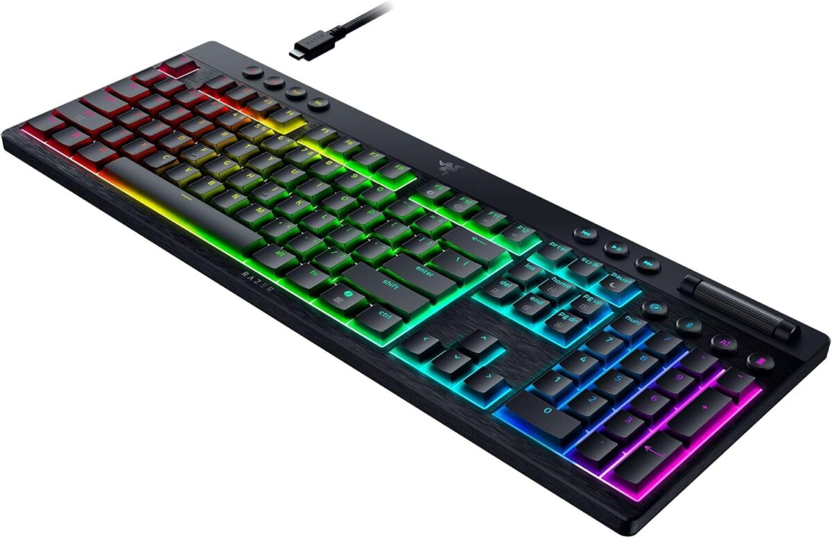 Razer BlackWidow V4 Low Profile HyperSpeed - Wireless / Bluetooth RGB Gaming Keyboard -Orange Switch