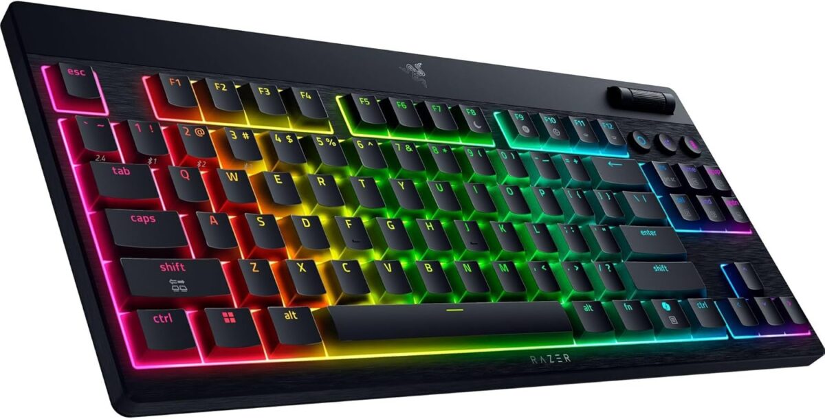 Razer BlackWidow V4 Low Profile Tenkeyless HyperSpeed - Wireless RGB Keyboard - Yellow Switch