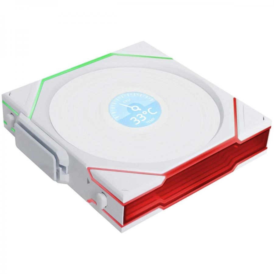 Lian Li UNI FAN TL-LCD Wireless 120 White (3pcs & controller) Case Fan