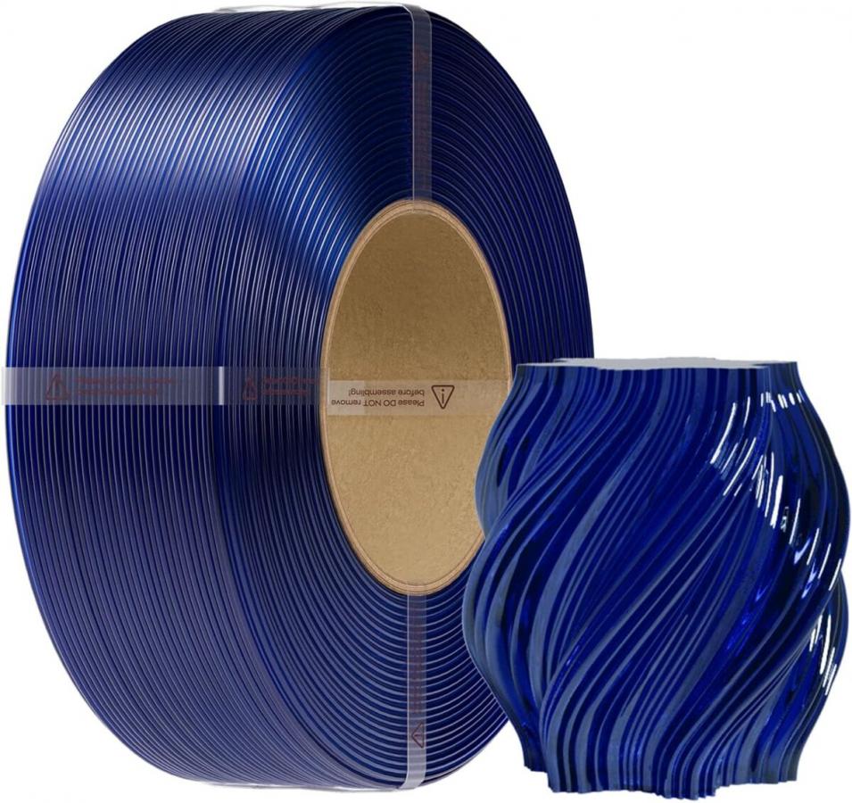 Creality CR-PETG Transparent Blue - No Reel 3D Printer Filament, Hard Glossy, Tensile 49MPA, 1 kg Sp