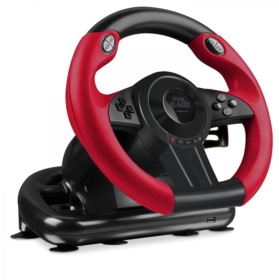 Speedlink Trailblazer Racing Wheel for PS4/Xbox One/PS3/PC,SL-450500-Black