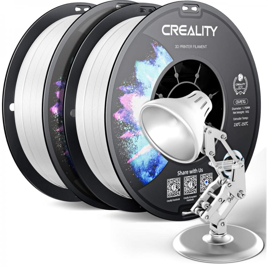 Creality CR-PETG Value Pack 2kg - 2x White 3D Printer Filament
