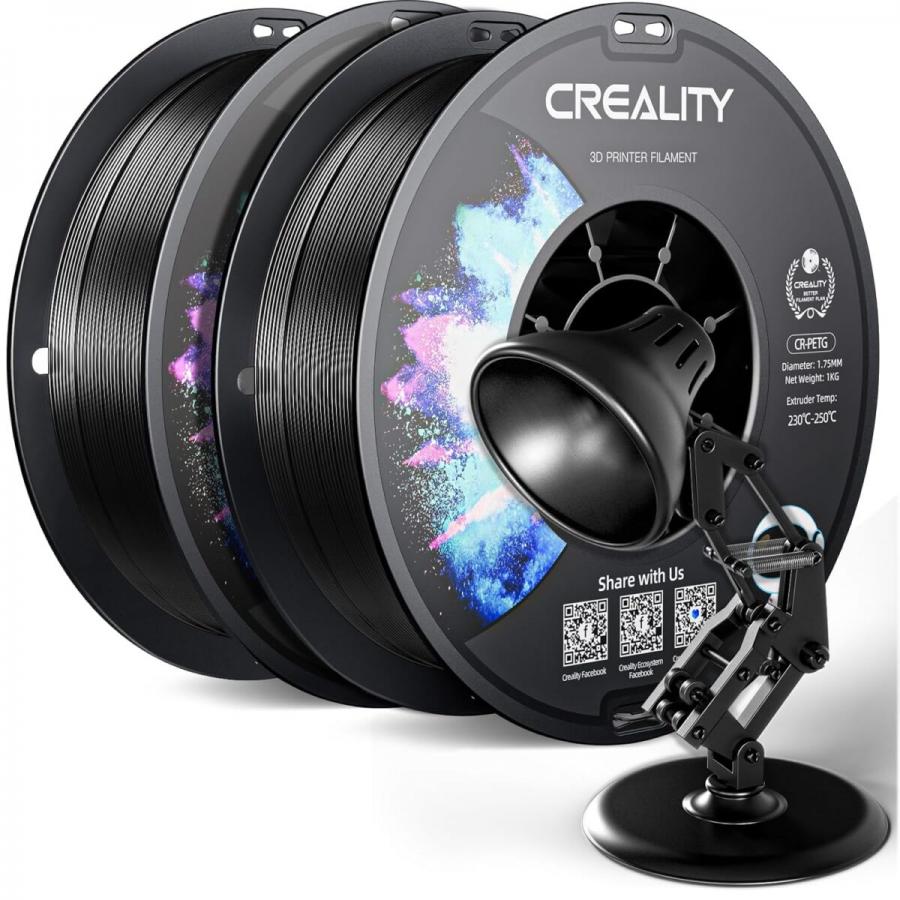 Creality CR-PETG Value Pack 2kg - 2x Black 3D Printer Filament