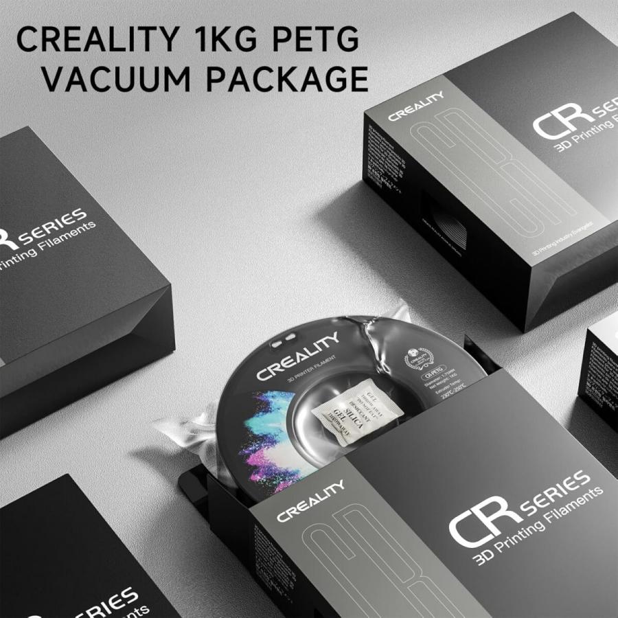 Creality CR-PETG Purple 3D Printer Filament, Hard Glossy, Tensile Str. 49MPA, 1 kg Spool1.75