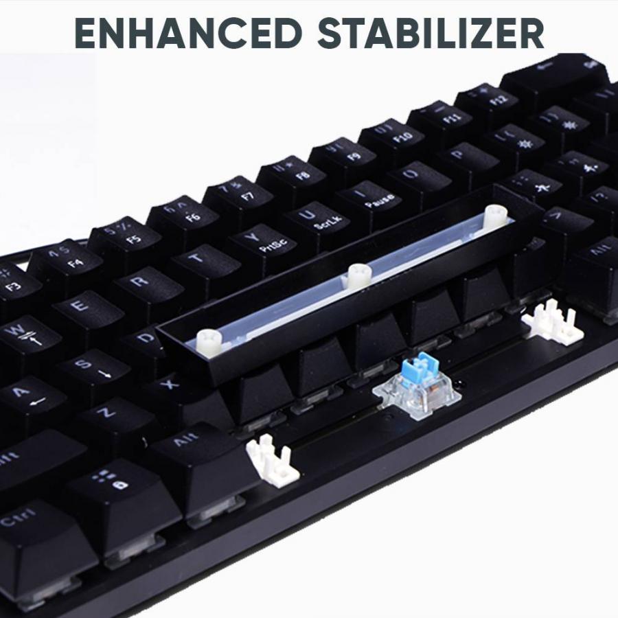 ARMAGGEDDON 61-KEYS WIRED MECH KEYBOARD RED.SW. MKA-1C CORE LINEAR WHITE