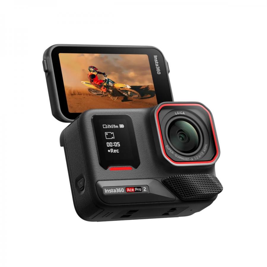Insta360 Ace Pro 2 Ultimate Videography Bundle Action Cam - 3 lenses, 2 filters,Xplorer grip pro kit