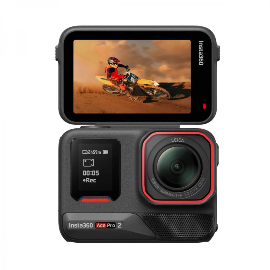 Insta360 Ace Pro 2 Ultimate Videography Bundle Action Cam - 3 lenses, 2 filters,Xplorer grip pro kit