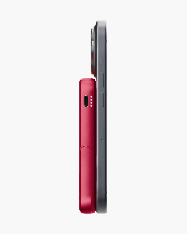 Fresh N Rebel Magnet Wireless Powerbank 5000 mAh - Berry Red