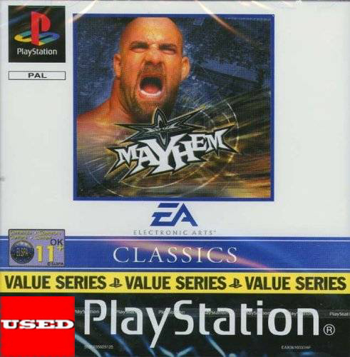 WCW  Mayhem (EA Classics) PSX USED (Unofficial Case/No Manual)