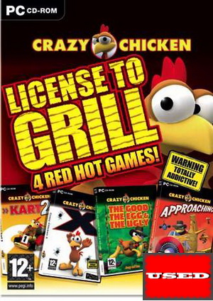 Crazy Chcken Licence to Grill  PC USED (No Manual)