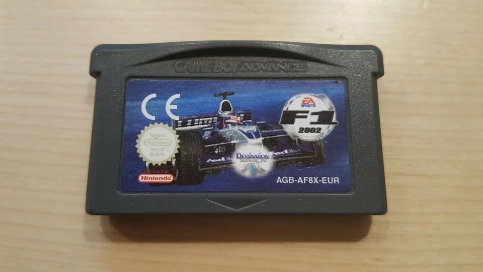 F1 2002 GameBoy Advance UNBOXED (Worn Sticker)