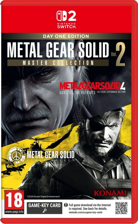Metal Gear Solid Master Collection Vol 2 D1 Edition Nintendo Switch 2 NEW (Game-Key Card) 