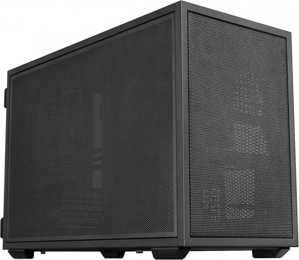 Lian Li Dan-B4 Black - mATX Mesh - PC Gaming Case - 2x 120mm Fans Included - GPU Support 358.9mm