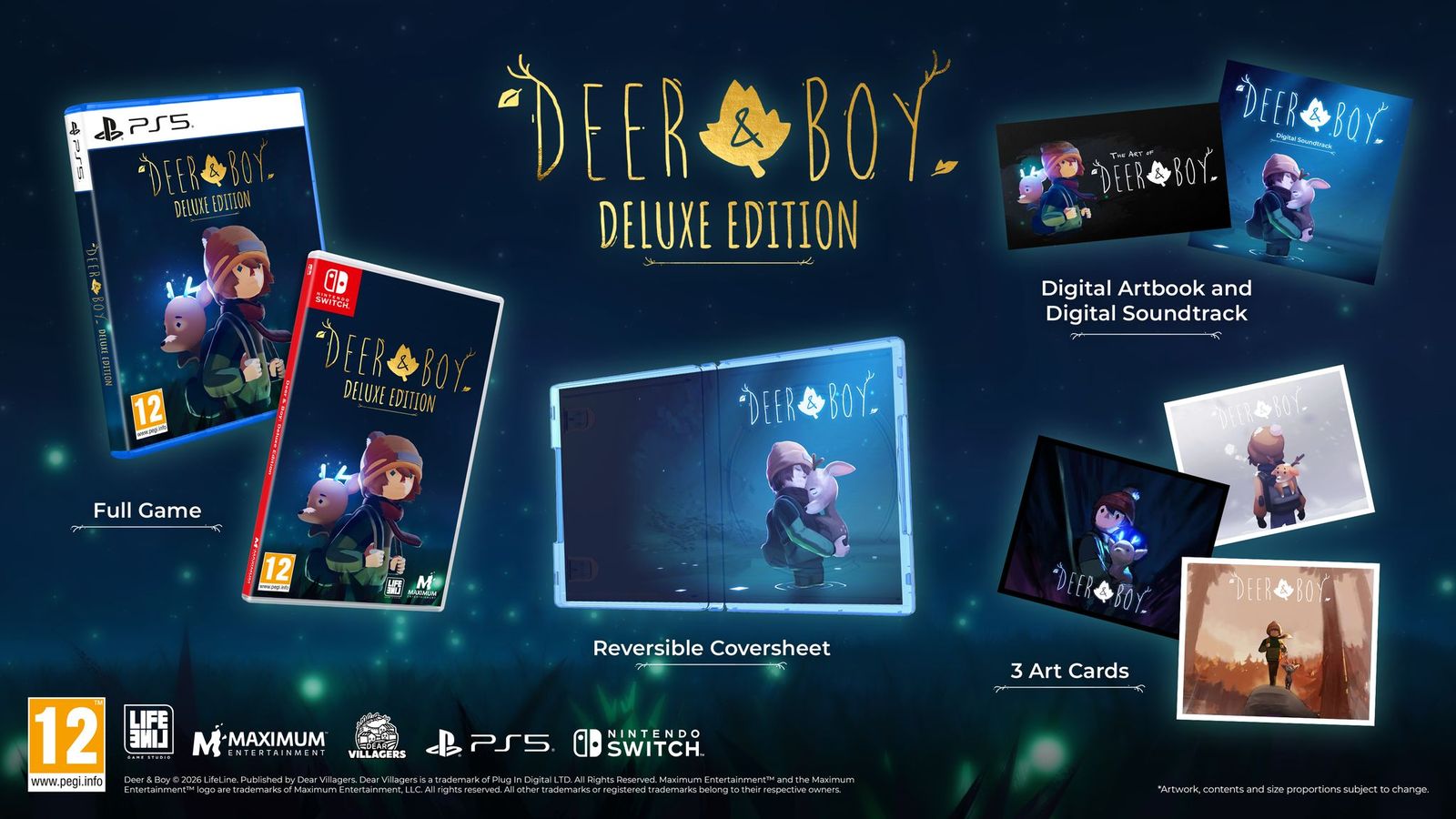 Deer & Boy Nintendo Deluxe Edition Switch NEW