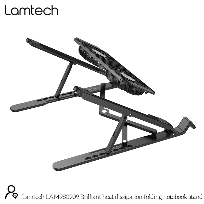 LAMTECH NOTEBOOK RGB METAL FOLDING BRACKET 17.3” BLACK