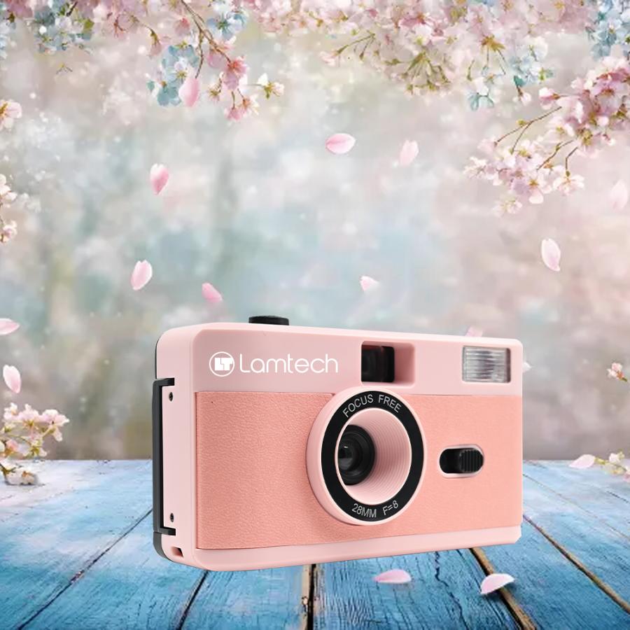 LAMTECH 35mm REUSABLE FILM CAMERA WITH FLASH PINK