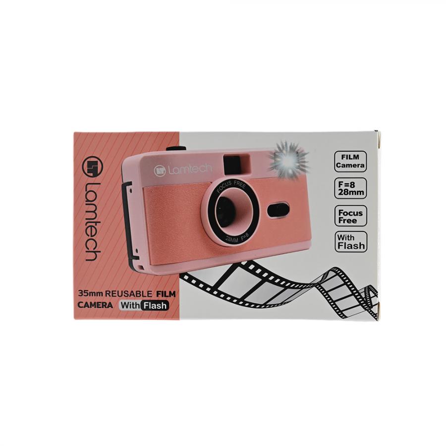 LAMTECH 35mm REUSABLE FILM CAMERA WITH FLASH PINK