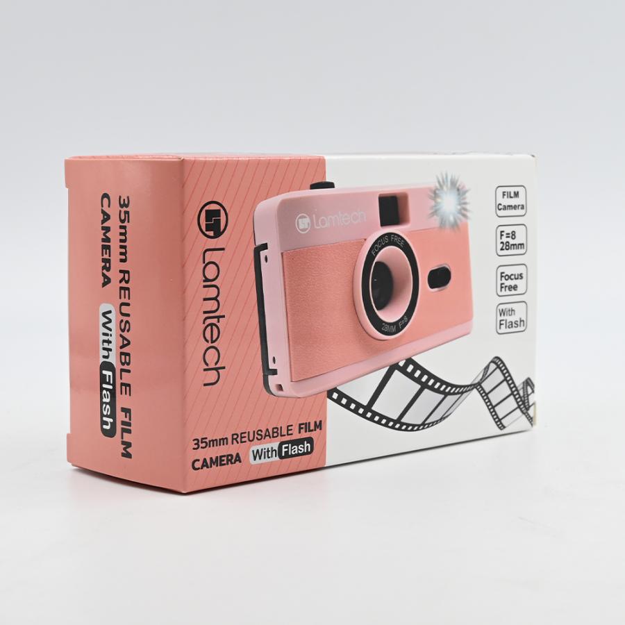 LAMTECH 35mm REUSABLE FILM CAMERA WITH FLASH PINK