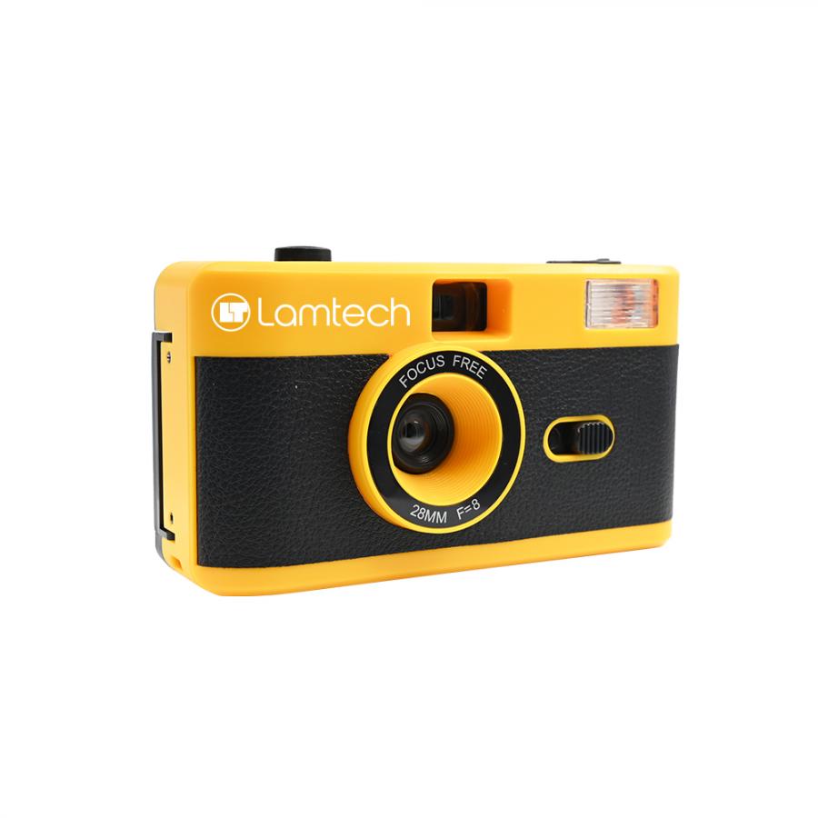 LAMTECH 35mm REUSABLE FILM CAMERA WITH FLASH YELLOW