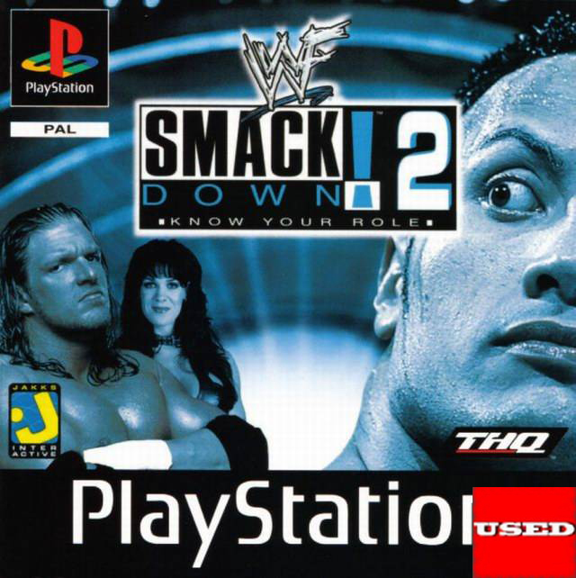 WWF SmackDow 2 PSX USED (No Front Cover / Damaged Case)