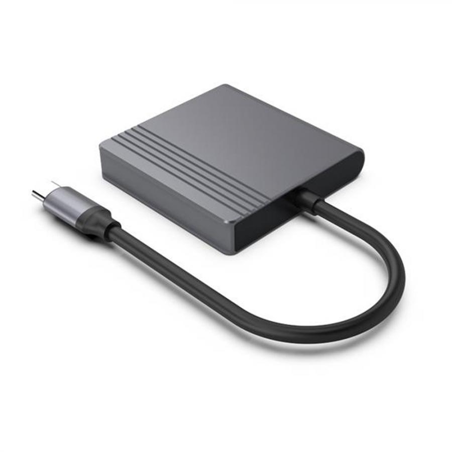 CABLEXPERT TYPE-C TO HDMI + DP ADAPTER 4K 60HZ BLACK