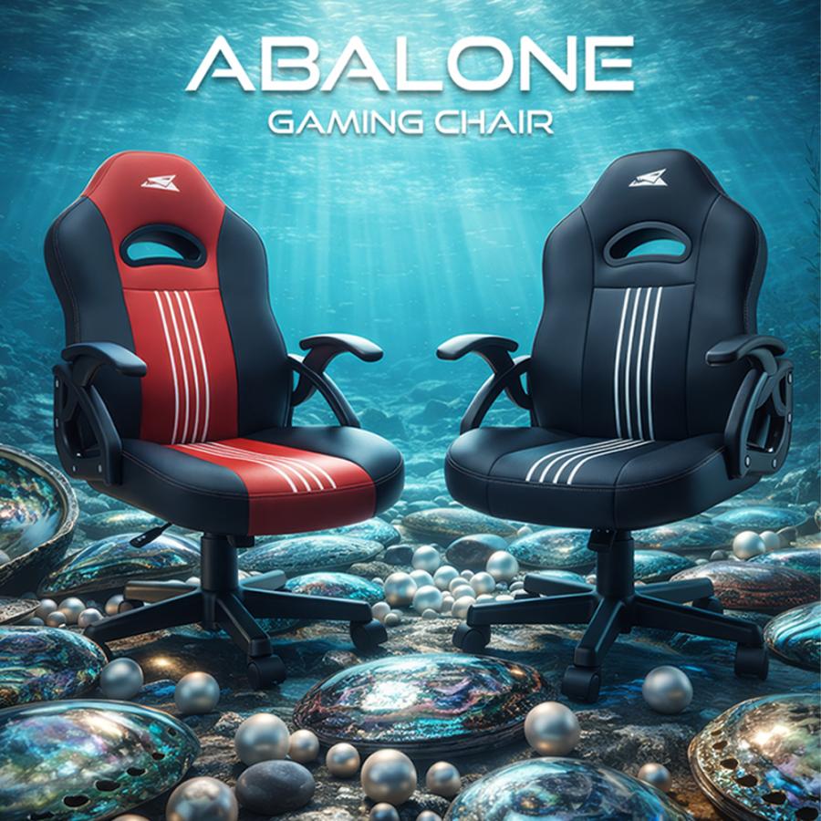 BARACUDA GAMING CHAIR ABALONE BLACK RED