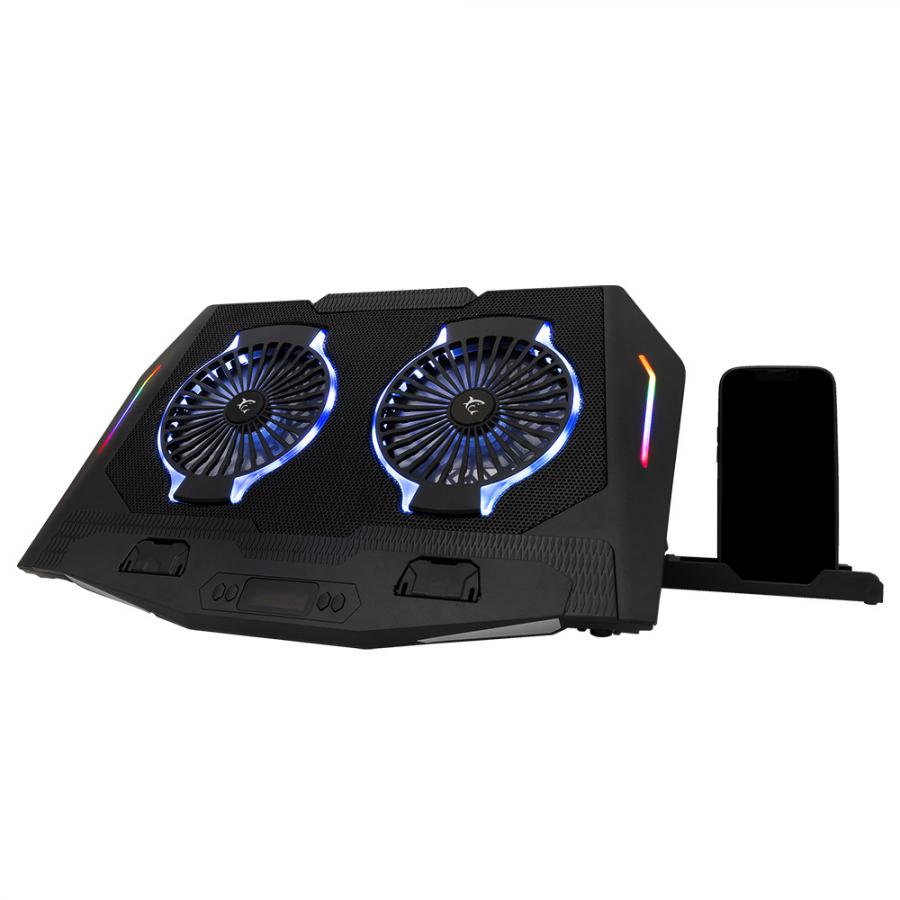 WHITE SHARK COOLING PAD GCP-10 2 FANS RGB