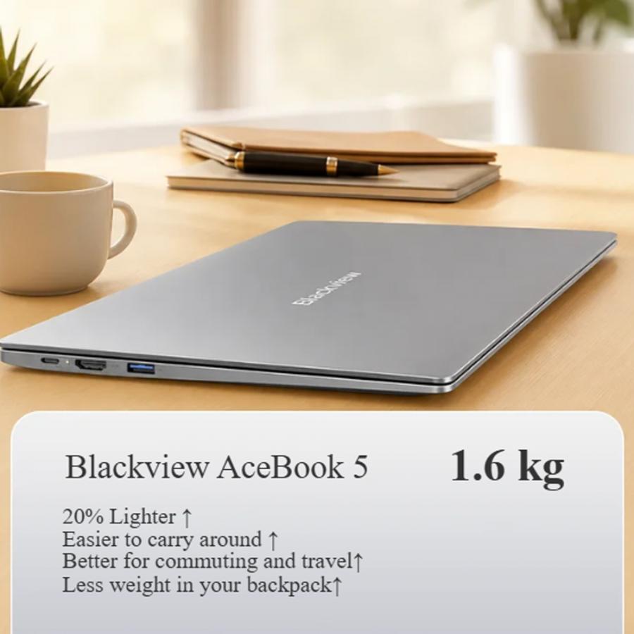BLACKVIEW QUAD-CORE 15.6' (8GB+256GB) ACEBOOK 5 WIN11 PRO GREY